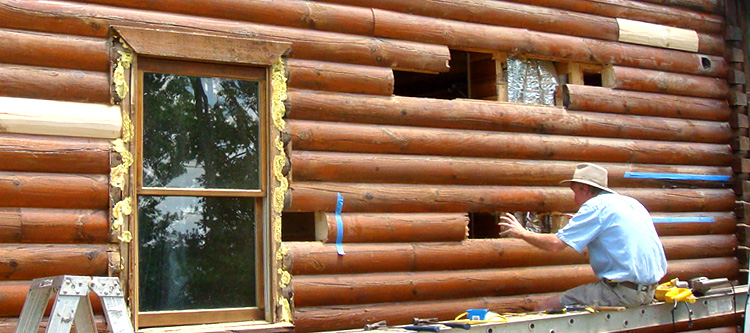 Log Home Repair Boneville, Georgia